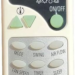 generic AC-7B Remote Control Compatible with Voltaas Split/Window Air Conditioners Exact Replacement, White (Pack of 1) image 1