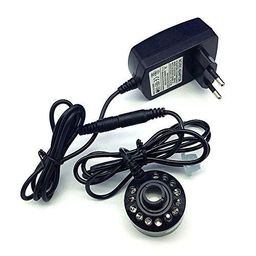 12-LED Lamps Mist Maker Fog Machine Atomizer Fogger Water Fountain US Plug image 1
