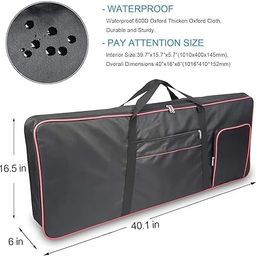 Piano & Keyboard Bag PSR-E353, E363, E373, E453, E463, I455, I425, I400, I500 Keyboard Bag Padded Quality. image 3