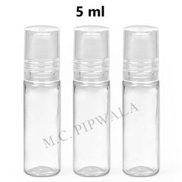 M.C. PIPWALA 5 ml Empty Clear/Transparent Plastic Refillable and Leakproof Roll On Bottles With Clear Cap For Essential Oils, perfumes, lip balms (3 PCS) image 3