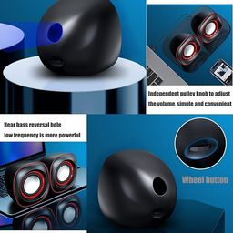 C3TECH Computer Speakers Stereo Sound for Desktop 2.0 USB-Powered (Aux Cord Length 25 inches) Mini Computer Speaker Subwoofer, USB Speakers for Pc and Laptops (RR_CS305) image 4