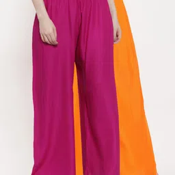 TAG 7 Women Pack of 2 Solid Flared Palazzos-56