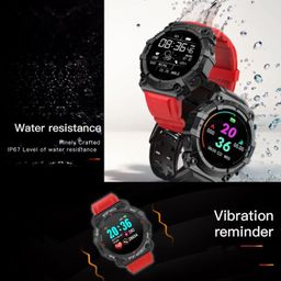 Drumstone (Diwali Special𝟏𝟓 Years Warranty FD68 Health & Fitness Smart Band Complete Tracker for Heart Rate, Sleep Quality, and Steps – Suitable for Kids & Adults – Syncs with iOS & Android(Red) image 2