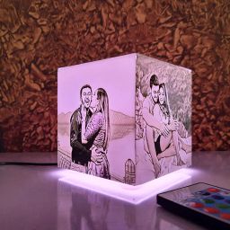 Monochromatic Personalised Photo Art Lamp-20