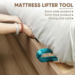 AILEXIM 2 in 1 Mattress Lifter Stand | New Bed Sheet Tucker Tool | Durable & Efficient | Ergonomic Handle, Relieves Back Pain, Easy Bed Making Tool Can Tuck Sheets | Holds Mattress Wedge Elevator image 3