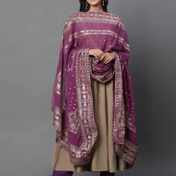 AURELIA Ethnic Motif Printed Chiffon Dupatta-12