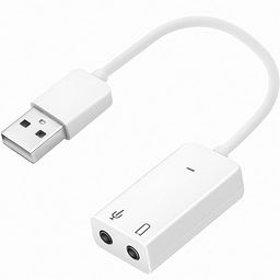 VYAR USB Sound Card | External Stereo Sound Card with 3.5 mm Headphone and Microphone Socket | 7.1 Channel Audio Adapter for PC, Laptop image 1