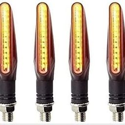 generic Waterproof SMD KTM Style Indicators 9 Led High Bright Universal for All Bike Models | Turn Signal Lights for Motorcycle |Super Bright LED Indicators for Bikes (Set of 4) image 1