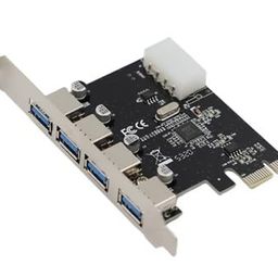 millennium technology PCI Express Card 4 Port USB 3.0 up to 5 Gbps Speed PCIe Card (PCIE USB Card) image 1