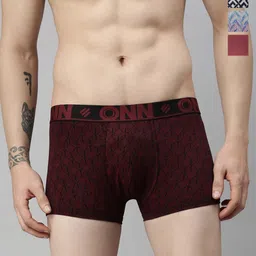 ONN Men Plus Size Pack of 4 Assorted Printed Trunks ONN_283_AST_4PC-11