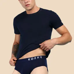 KOFFY Men Pack of 1 Form-Soft Premium Micro Modal Fabric Briefs image 4