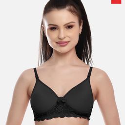 FIMS 2 Red & Black Lightly Padded  Everyday  Bra MTR_Pad_Bra_RedBlack_B-Multicolor-35