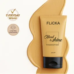 Flicka Blend & Shine Lumi - Matte Liquid Foundation Medium To High Coverage All Skin Types-picture-19