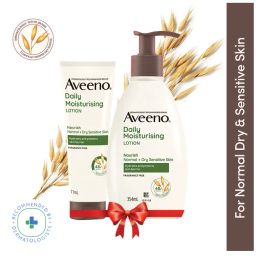 Aveeno Daily Moisturising Lotion Home + Travel Combo| Moisturizer for Normal, Dry & Sensitive Skin-picture-14