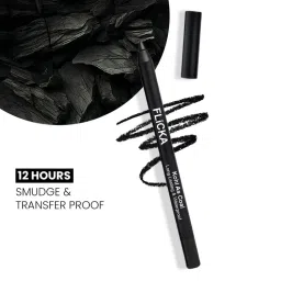 Flicka Kohl Eye Pencil Intense Smokey Eyes Long Lasting Waterproof & Smudgeproof - Black As Kohl-picture-11