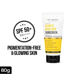 Dr. Sheth's Kesar and Kojic Acid Sunscreen with SPF 50+ PA++++ for Pigmentation and All Skin Types-picture-35