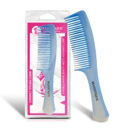 Majestique Wide Comb Detangler - Easy Detangling & Styling of Wet & Dry Hair - Color May Vary-picture-3