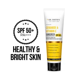 Dr. Sheth'S Ceramide & Vitamin C Sunscreen Spf 50 Pa+++ No White Cast For All Skin Type-picture-24