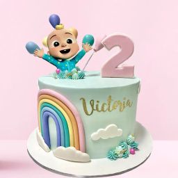 Cocomelon Theme Cake for 2nd Birthday-image-28