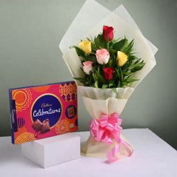 Duo Of Roses And Choco Box-image-2