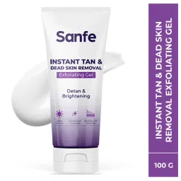 Sanfe Instant Tan & Dead Skin Removal Exfoliating Gel, Removes Dead Skin Body Scrub AHA Exfoliation-picture-27