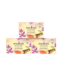 Moha Kesar Chandan Soap Pack Of 3 Saffron And Sandalwood Soap For Radiant Smooth Skin-picture-10