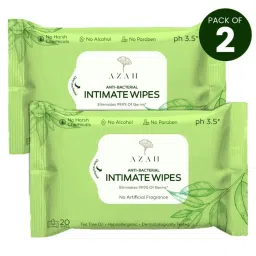 Azah Intimate Wipes For Women- Skin Friendly, Alchol Free & Ph Balanced (20 x 2 Wipes)-picture-20