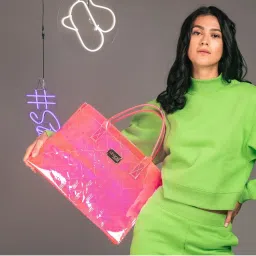 Hamster London Raver Tote Bag Pink (M)-picture-8