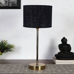 devansh Black Jute with Metal Gold Table Lamp-picture-16