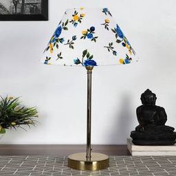 devansh Multi-color cotton with Metal Gold Table Lamp-picture-11