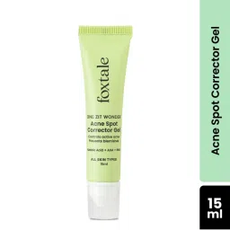 Foxtale Acne Spot Corrector Gel with Azelaic Acid + AHA + BHA for Treating Active Acne in 12 hrs-picture-6