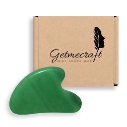 Getmecraft Green Jade Gua Sha Stone For Face, Neck And Under Eye-image-60