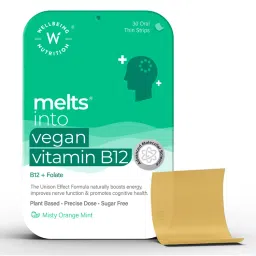 Wellbeing Nutrition Melts Vitamin B12, Folate, Orange Mint Flavour, Memory, Brain, Heart-image-53