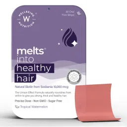 Wellbeing Nutrition Melts Healthy Hair, Biotin, Stronger, Shinier Hair, Watermelon Flavour-picture-20