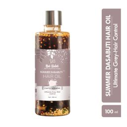 Nat Habit Curry Sesame Grey Hair Control Summer Ayurvedic Oil with Indigo and Curry Leaves-picture-49