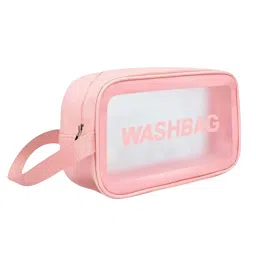 Kayanara Transparent Travel Small Makeup Bag - Pink Wash Bag-picture-45