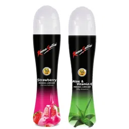 KamaSutra Lubricant Combo Of 2, Strawberry 50ml + Aloevera 50ml-picture-6