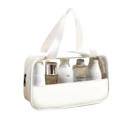 Kayanara Transparent Medium Travel Makeup Kit - White Toiletry Bag-picture-25