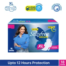 Stayfree Secure Extra Large Sanitary Pads with Cottony Soft Cover - XL - Pack of 18-picture-25