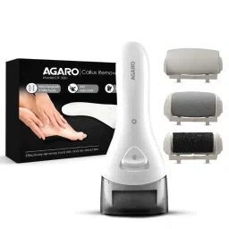 Agaro Cr3001 Callus Remover With 3 Interchangeable Head Rollers, Rechargeable, Removes Dead Skin-picture-3