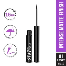 Staze 9to9 All Eyes On You Smudgeproof + Waterproof Liner - 01 Blackest Black-image-63