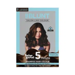 BBlunt 5 Minute Shampoo Hair Colour For 100% Grey Coverage - Chocolate Dark Brown-picture-40