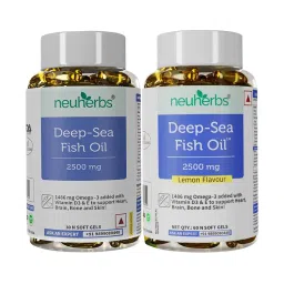 Neuherbs Deep Sea Fish And Omega Oil For Muscle, Joints, Heart And Cognitive Support Combo-picture-38
