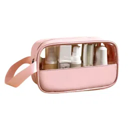 Kayanara Transparent Small Travel Makeup Kit - Pink Toiletry Bag-picture-5