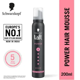 Schwarzkopf TAFT Power Hold 5 Hair Mousse To Controls Frizz, Lasts 24 Hours With No Stickiness-picture-45