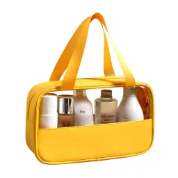 Kayanara Transparent Medium Travel Makeup Kit - Yellow Toiletry Bag-picture-14