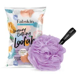 Fabskin Luxury Bathing Round Loofah Bath Sponge - Purple-picture-43
