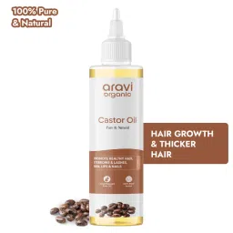 Aravi Organic 100% Pure Cold Pressed Castor Oil - For Healthy Hair And Skin-picture-35