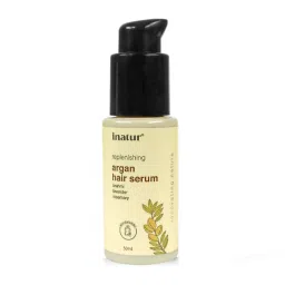 inatur Argan Oil Hair Serum, For Daily Use, With Brahmi, Lavender & Rosemary, For Dry & Frizzy Hair-picture-3