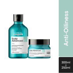 L'Oreal Professionnel Scalp Advanced Anti-Oiliness Shampoo & 2-In-1 Deep Purifier Clay Combo-picture-6